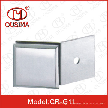 Цинковый сплав с одной стороны 180-градусный стеклянный перегородка используется в душевой (CR-G11)